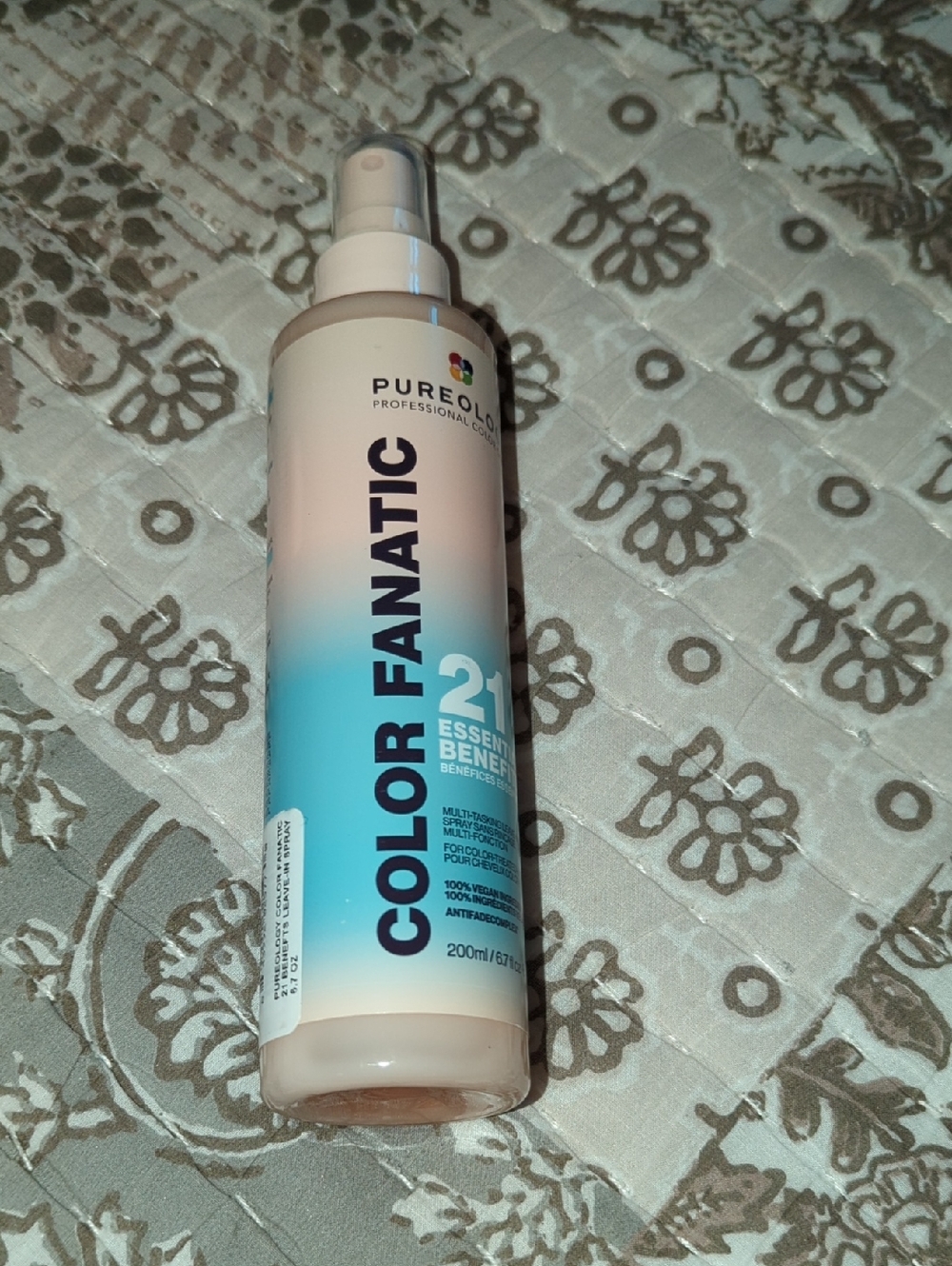 Pureology Color Fanatic 21 Benefit Spray - Blue and Pink Gradient Bottle